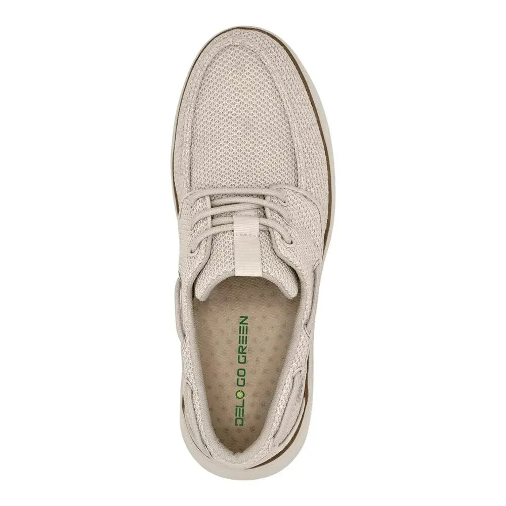 DELO Go Green Men's Comfort Boat Shoes Beige Size 10